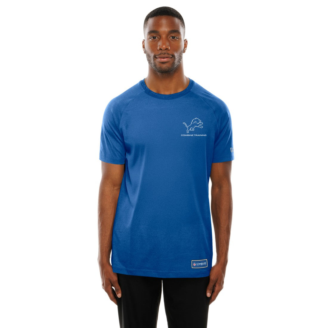 Detroit Lions New Era Functional Fandom Reflective T-Shirt - Blue on sale