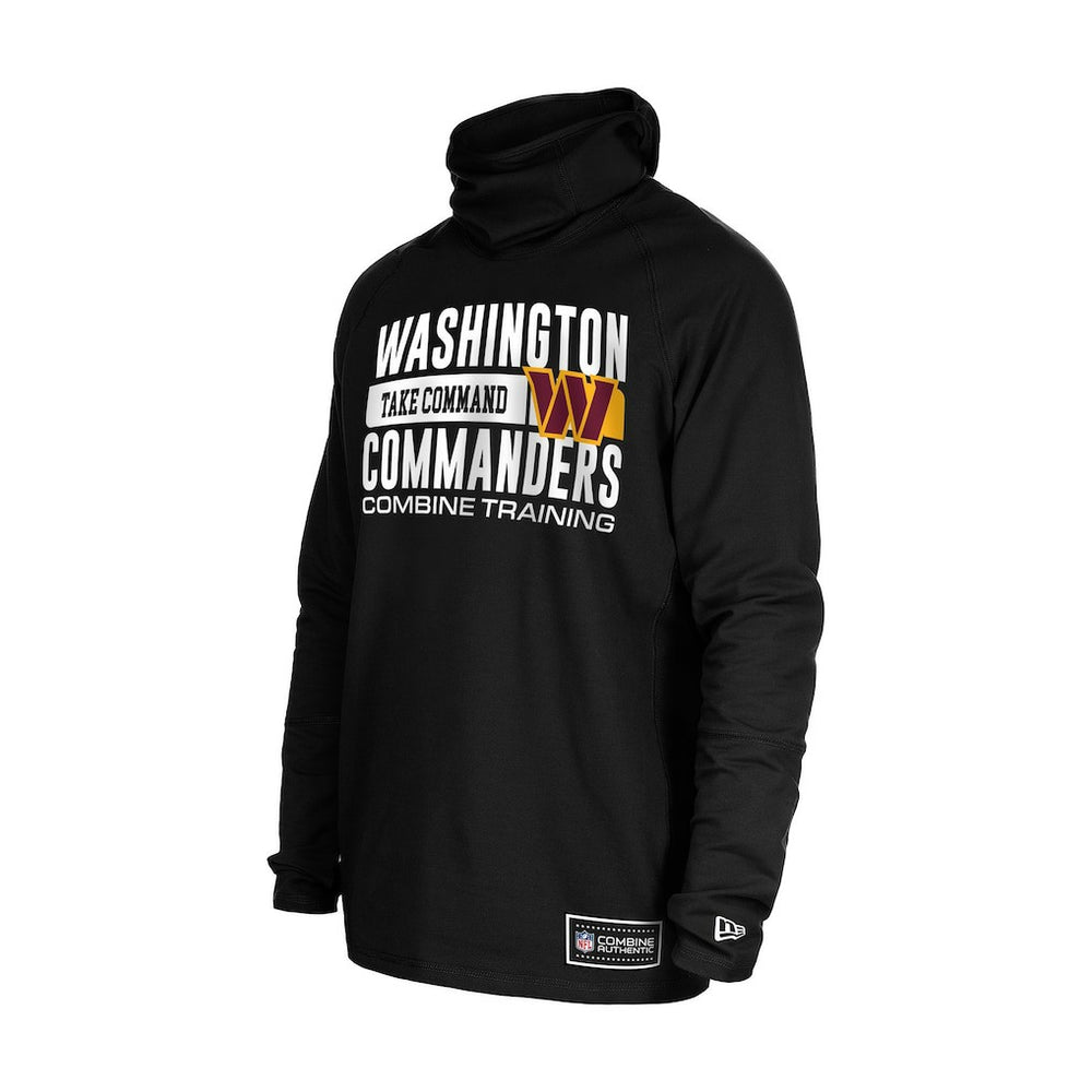 Washington Commanders New Era Functional Fandom Balaclava Helmet Stripe Tri-Blend Hoodie - Black online