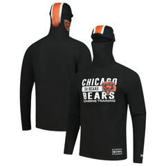 Chicago Bears New Era Functional Fandom Balaclava Helmet Stripe Tri-Blend Hoodie - Black on sale