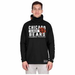 Chicago Bears New Era Functional Fandom Balaclava Helmet Stripe Tri-Blend Hoodie - Black on sale