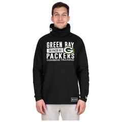 Green Bay Packers New Era Functional Fandom Balaclava Helmet Stripe Tri-Blend Hoodie - Black discount