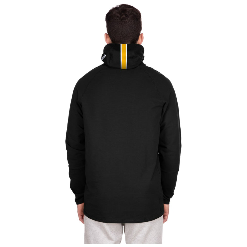 Green Bay Packers New Era Functional Fandom Balaclava Helmet Stripe Tri-Blend Hoodie - Black discount