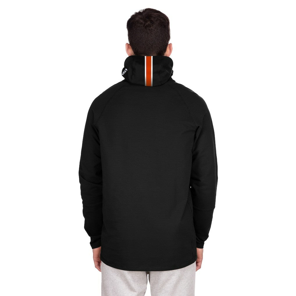 Denver Broncos New Era Functional Fandom Balaclava Helmet Stripe Tri-Blend Hoodie - Black cheap
