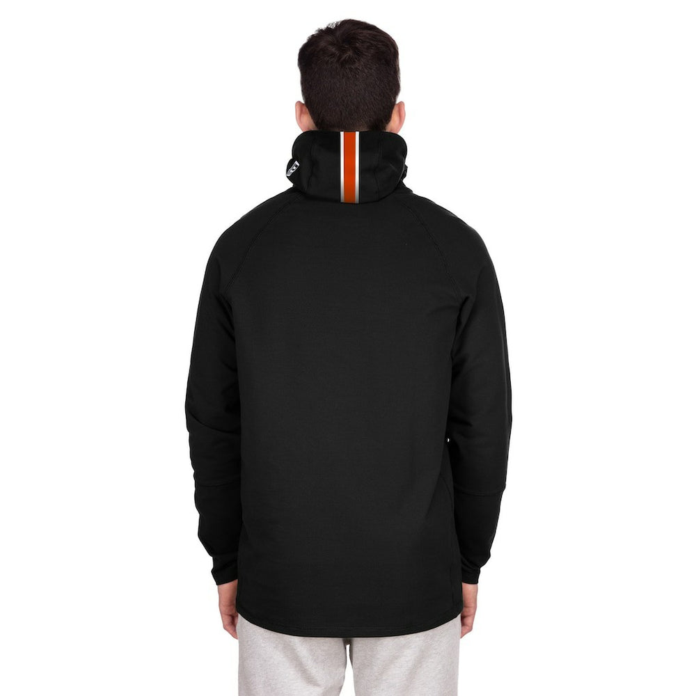 Denver Broncos New Era Functional Fandom Balaclava Helmet Stripe Tri-Blend Hoodie - Black cheap