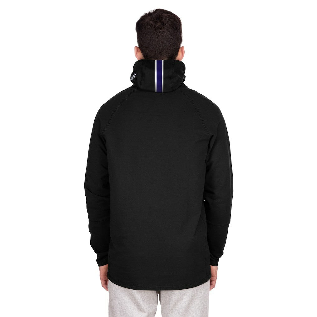 Baltimore Ravens New Era Functional Fandom Balaclava Helmet Stripe Tri-Blend Hoodie - Black discount