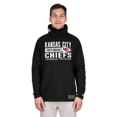 Kansas City Chiefs New Era Functional Fandom Balaclava Helmet Stripe Tri-Blend Hoodie - Black discount