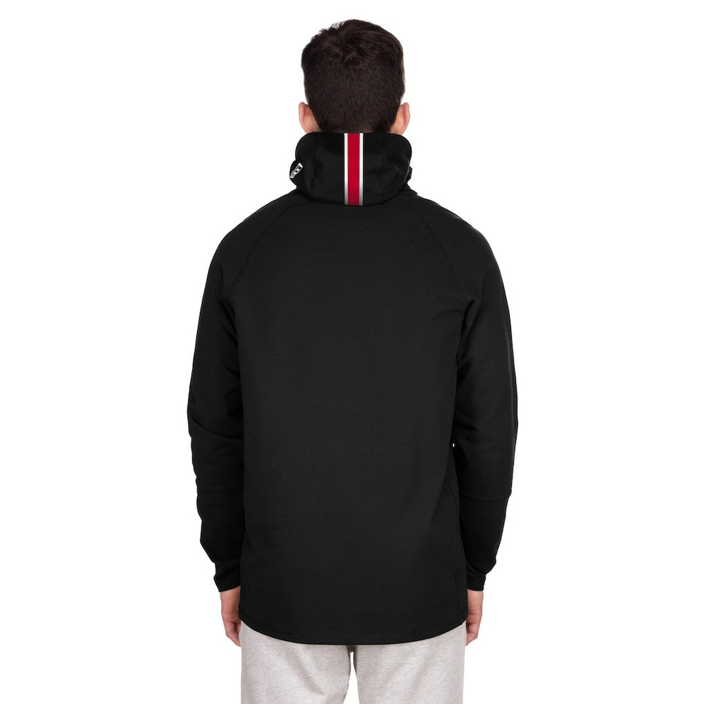 Kansas City Chiefs New Era Functional Fandom Balaclava Helmet Stripe Tri-Blend Hoodie - Black discount