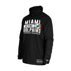 Miami Dolphins New Era Functional Fandom Balaclava Helmet Stripe Tri-Blend Hoodie - Black online