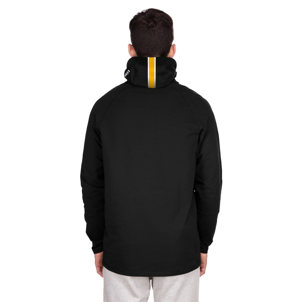Pittsburgh Steelers New Era Functional Fandom Balaclava Helmet Stripe Tri-Blend Hoodie - Black sale