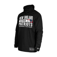 New England Patriots New Era Functional Fandom Balaclava Helmet Stripe Tri-Blend Hoodie - Black cheap