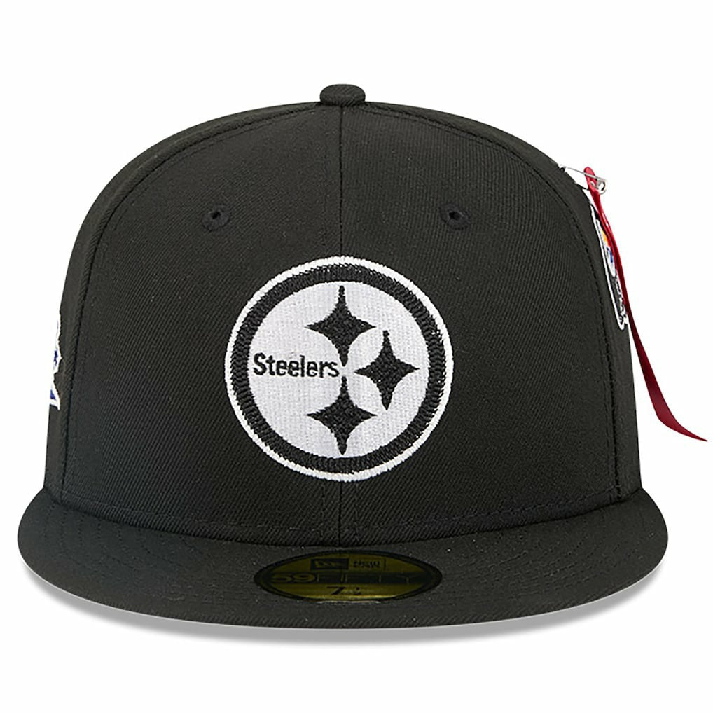 Pittsburgh Steelers New Era x Alpha Industries 59FIFTY Fitted Hat - Black sale