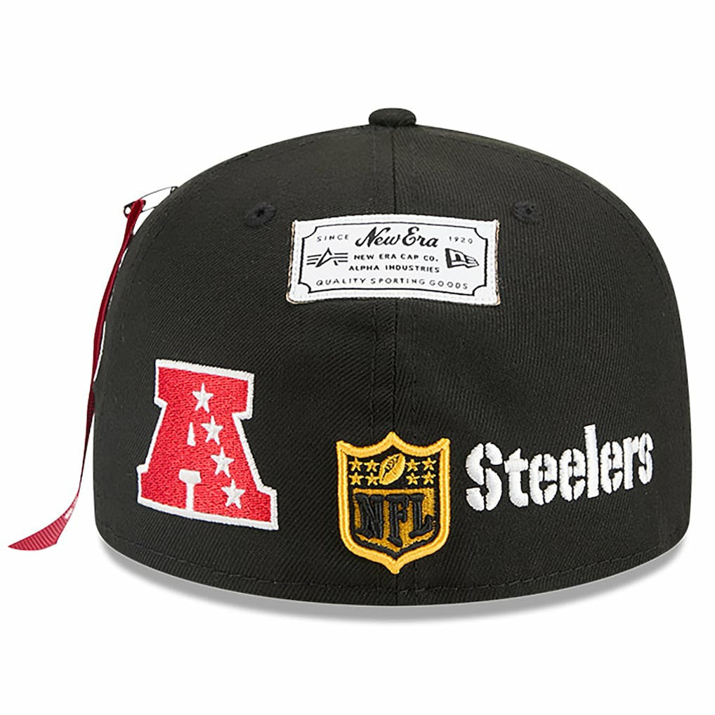 Pittsburgh Steelers New Era x Alpha Industries 59FIFTY Fitted Hat - Black sale