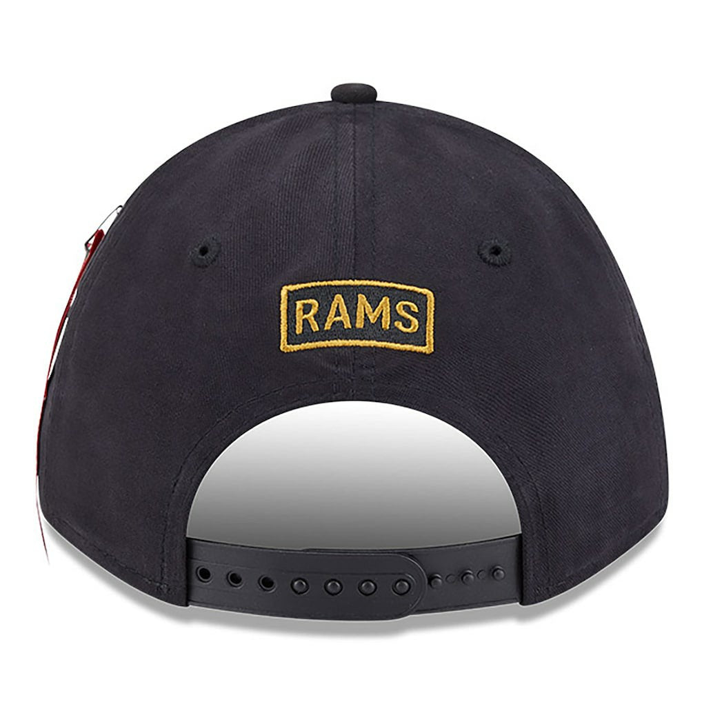 Los Angeles Rams New Era x Alpha Industries A-Frame 9FORTY Adjustable Hat - Black cheap