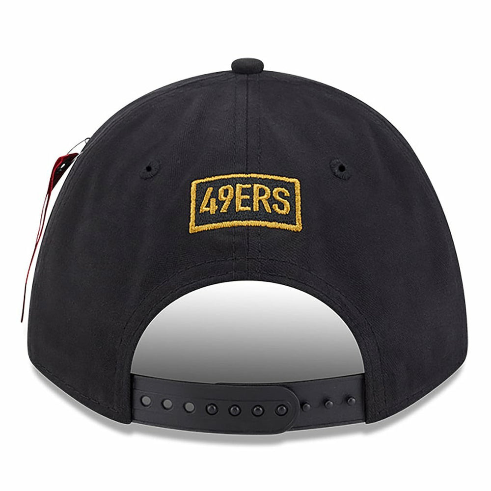 San Francisco 49ers New Era x Alpha Industries A-Frame 9FORTY Adjustable Hat - Black sale