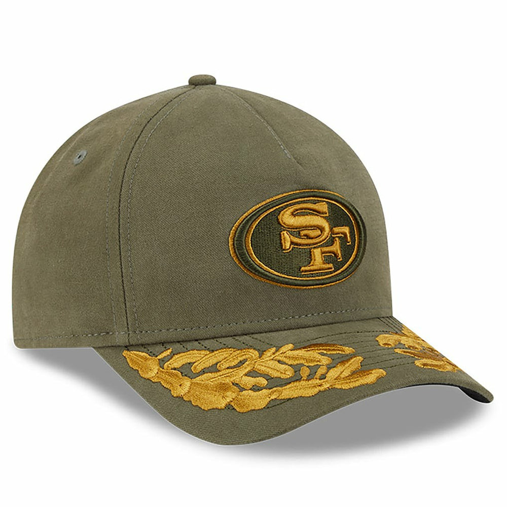 San Francisco 49ers New Era x Alpha Industries A-Frame 9FORTY Adjustable Hat - Olive on sale