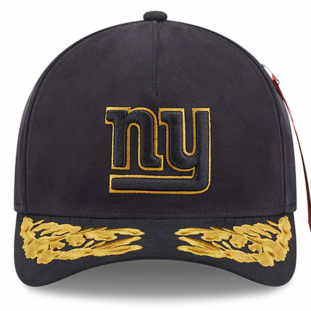New York Giants New Era x Alpha Industries A-Frame 9FORTY Adjustable Hat - Black discount