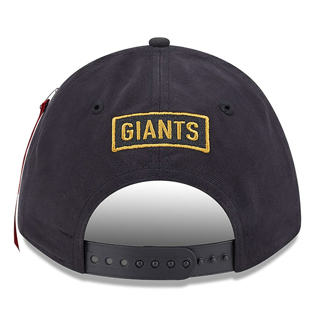 New York Giants New Era x Alpha Industries A-Frame 9FORTY Adjustable Hat - Black discount