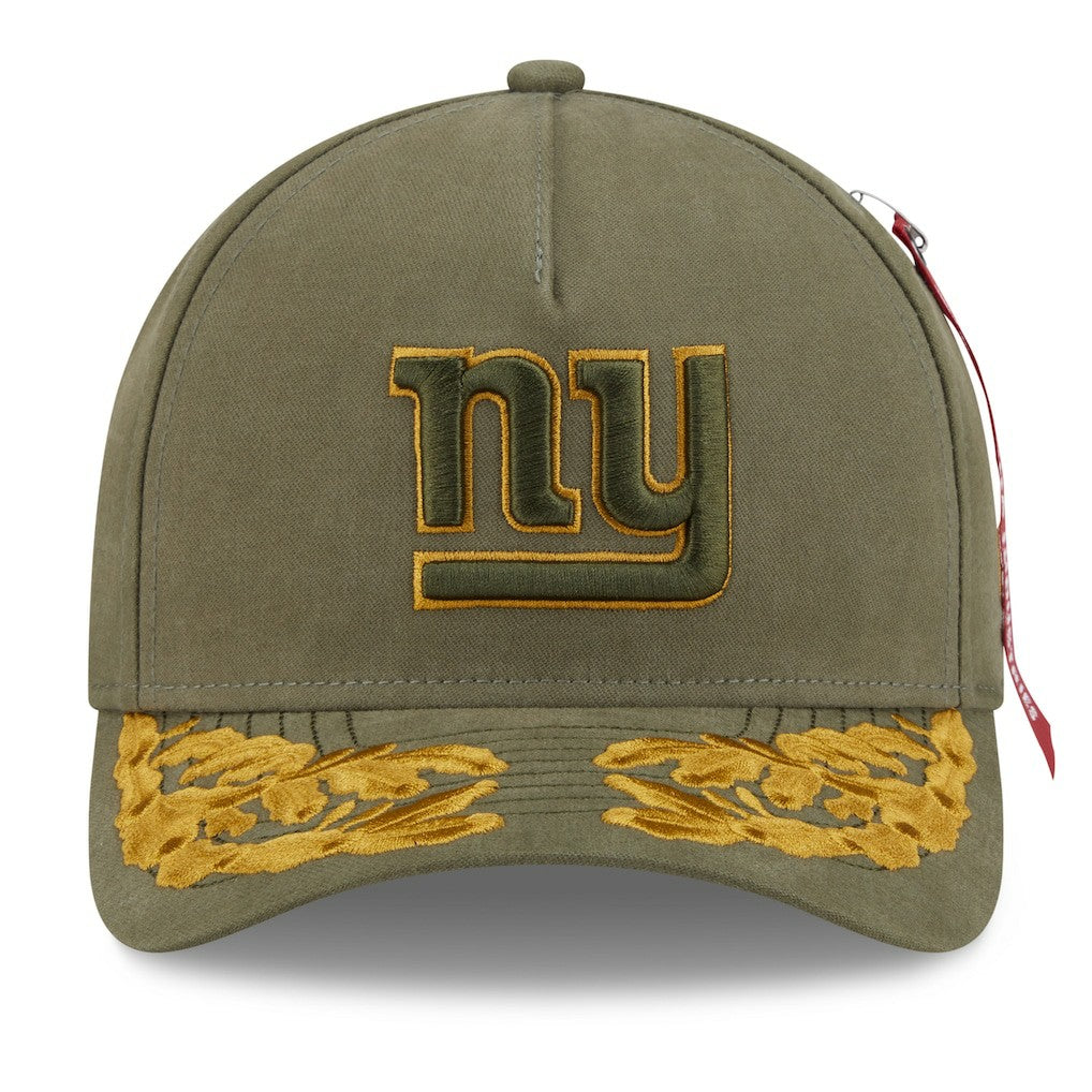 New York Giants New Era x Alpha Industries A-Frame 9FORTY Adjustable Hat - Olive discount