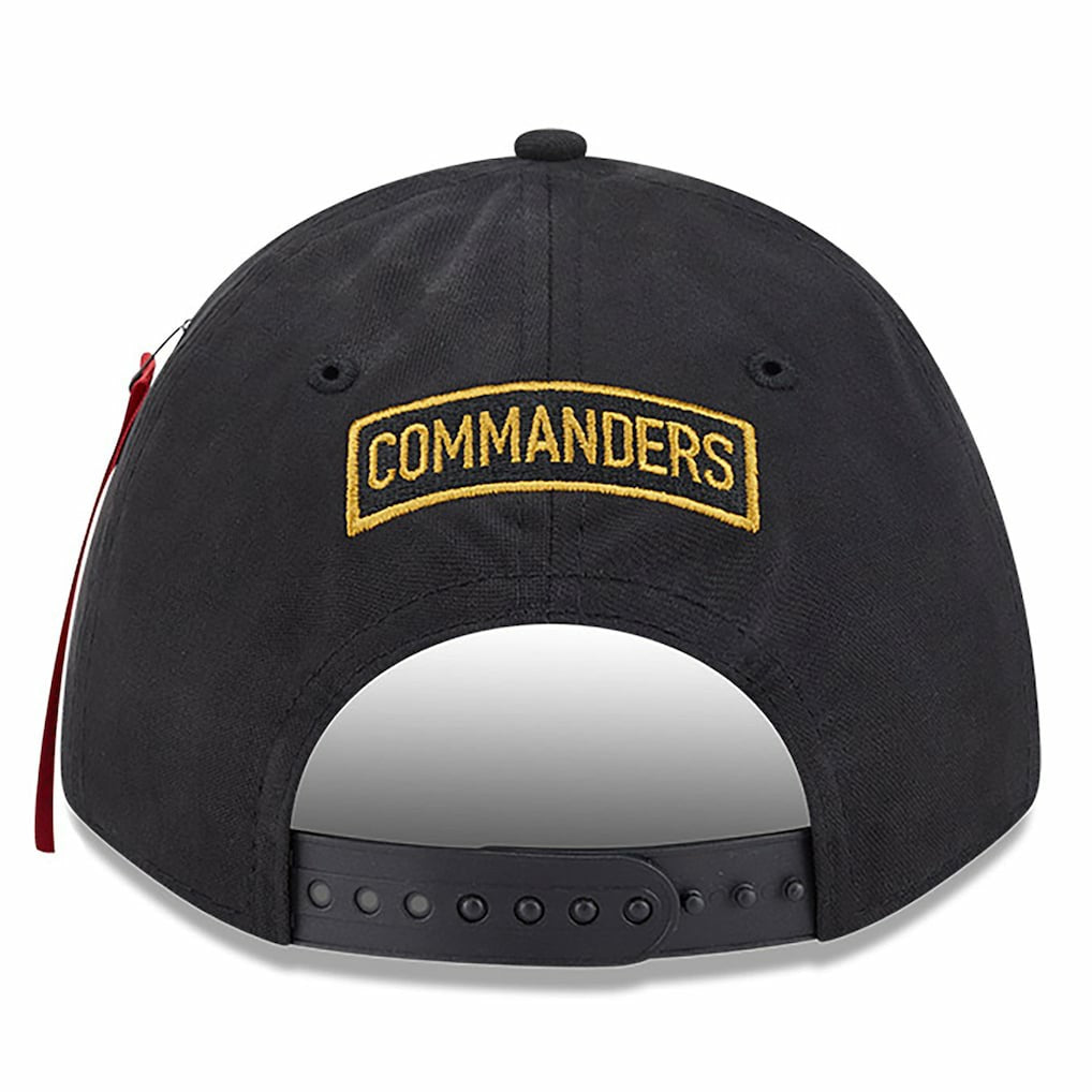 Washington Commanders New Era x Alpha Industries A-Frame 9FORTY Adjustable Hat - Black for sale