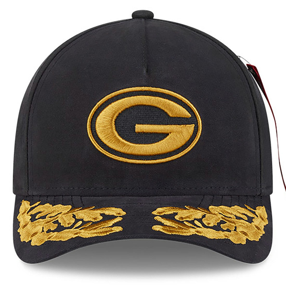Green Bay Packers New Era x Alpha Industries A-Frame 9FORTY Adjustable Hat - Black online