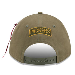 Green Bay Packers New Era x Alpha Industries A-Frame 9FORTY Adjustable Hat - Olive online