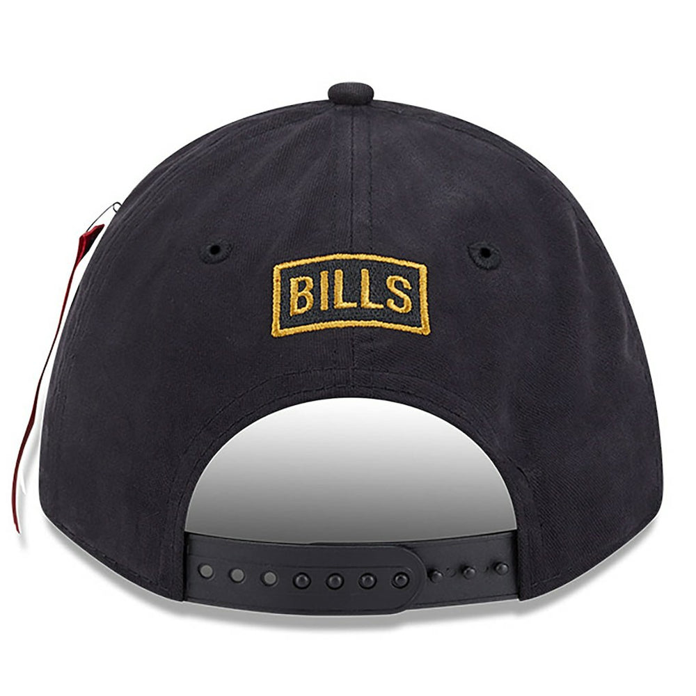 Buffalo Bills New Era x Alpha Industries A-Frame 9FORTY Adjustable Hat - Black on sale