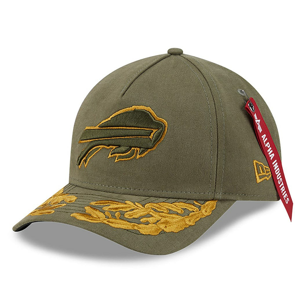 Buffalo Bills New Era x Alpha Industries A-Frame 9FORTY Adjustable Hat - Olive outlet