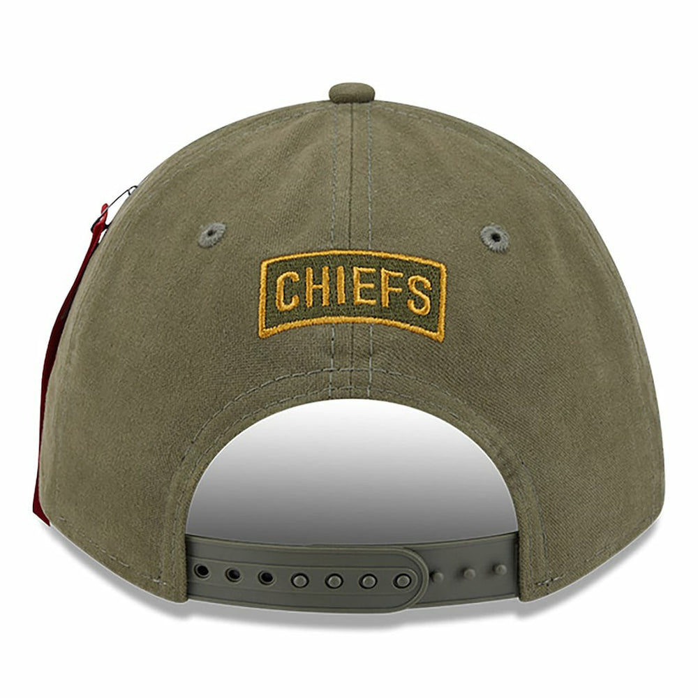 Kansas City Chiefs New Era x Alpha Industries A-Frame 9FORTY Adjustable Hat - Olive online