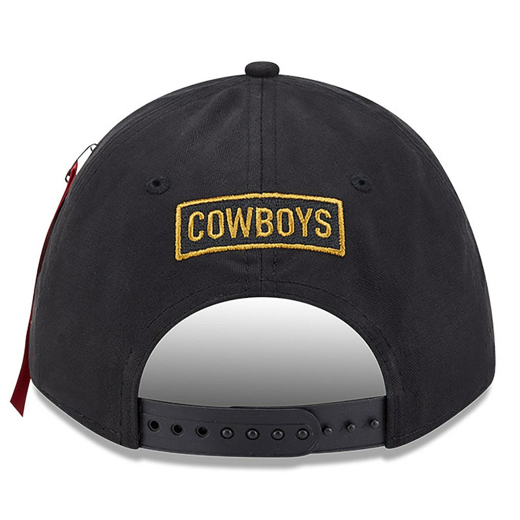 Dallas Cowboys New Era x Alpha Industries A-Frame 9FORTY Adjustable Hat - Black discount