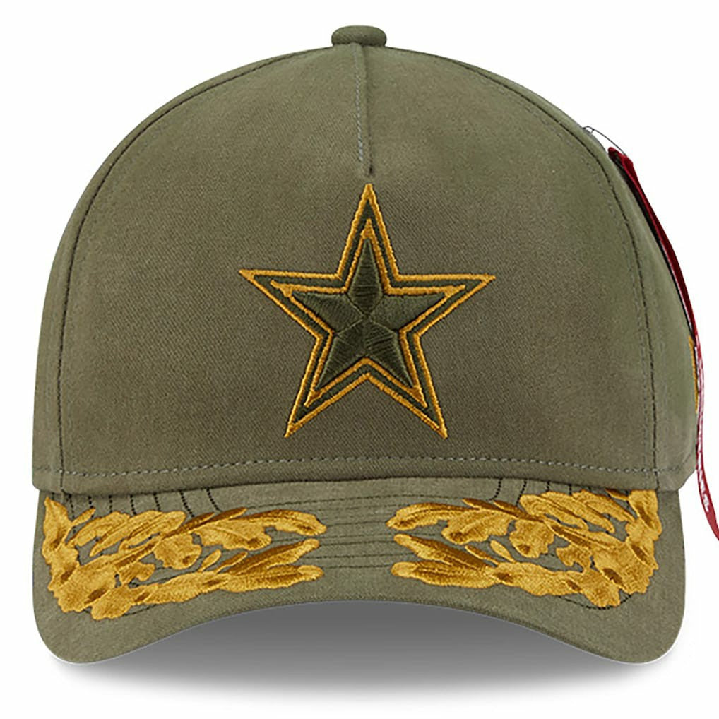Dallas Cowboys New Era x Alpha Industries A-Frame 9FORTY Adjustable Hat - Olive outlet