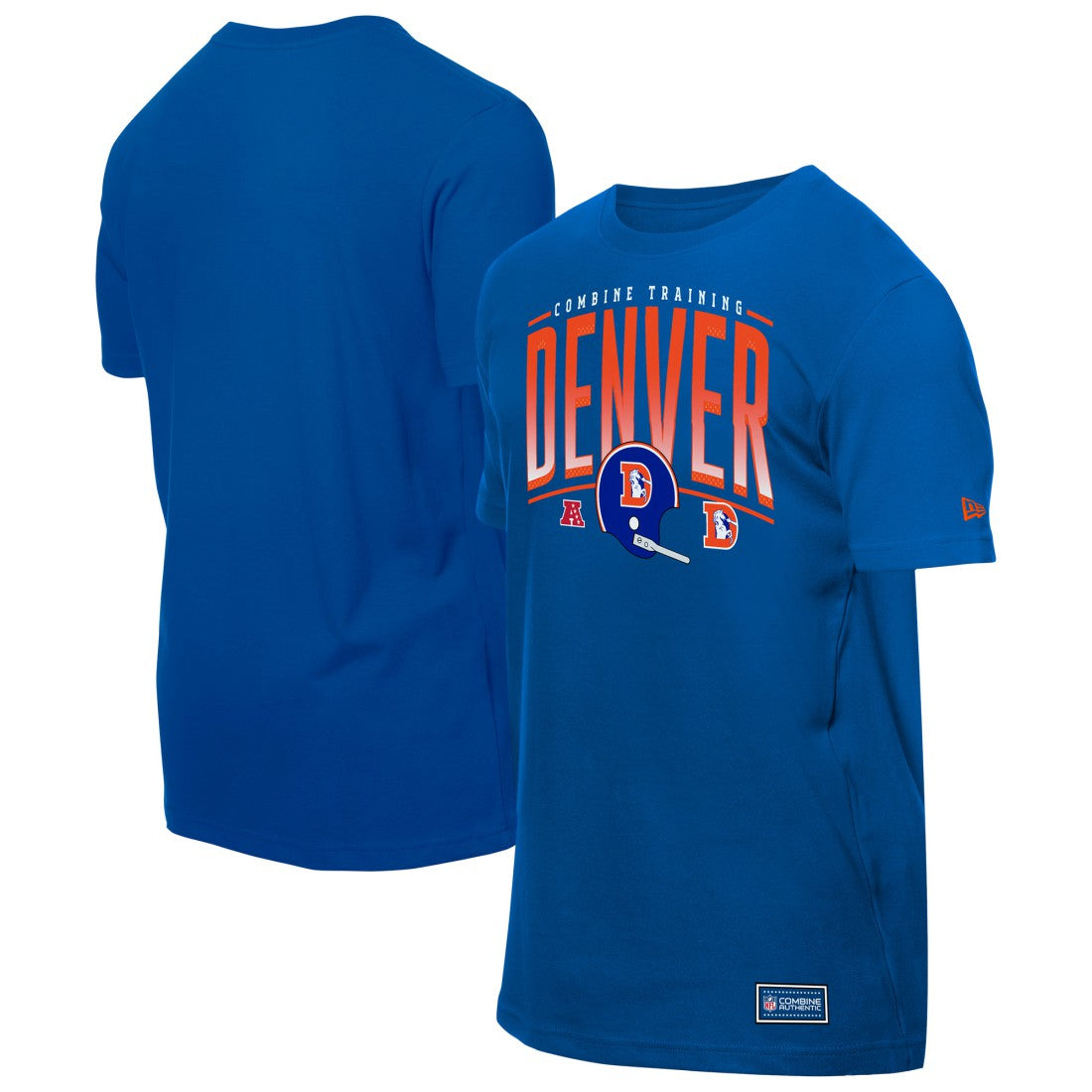 Denver Broncos New Era Combine Authentic Training Throwback T-Shirt - Royal cheap