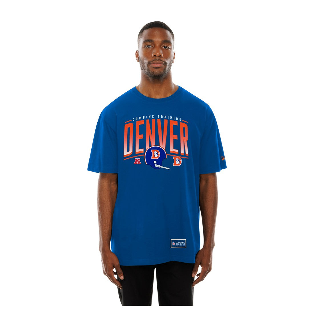 Denver Broncos New Era Combine Authentic Training Throwback T-Shirt - Royal cheap