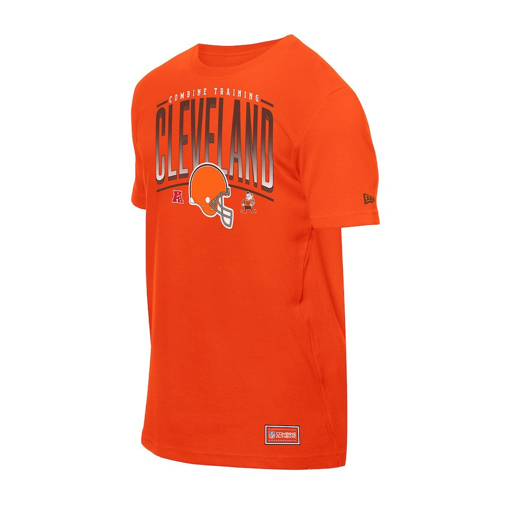 Cleveland Browns New Era Combine Authentic Training Throwback T-Shirt - Orange sale