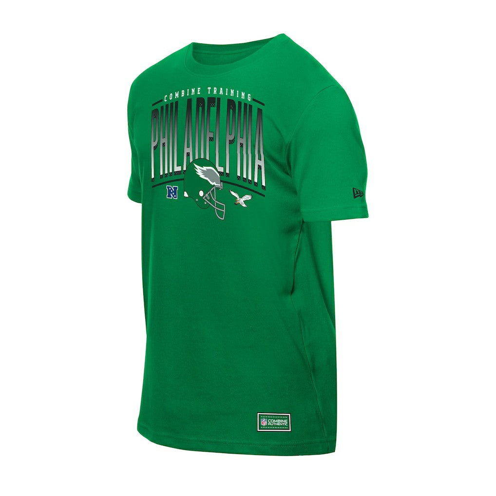 Philadelphia Eagles New Era Combine Authentic Training Throwback T-Shirt - Green sale