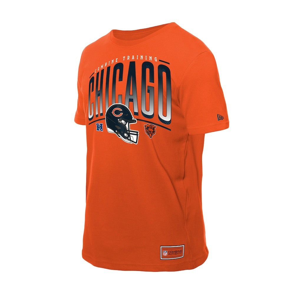 Chicago Bears New Era Combine Authentic Helmet T-Shirt - Orange online