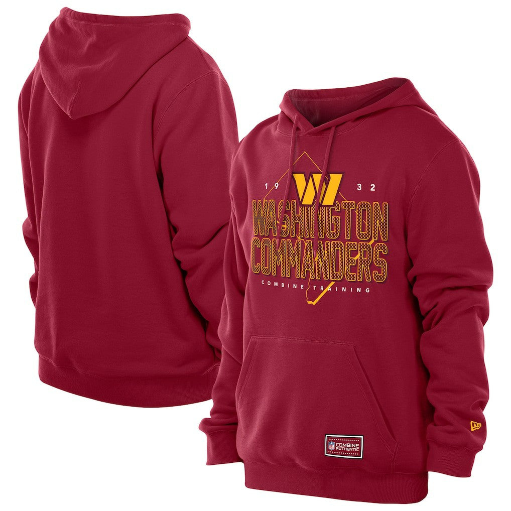 Washington Commanders New Era Combine Authentic Local State Throwback Hoodie - Burgundy online