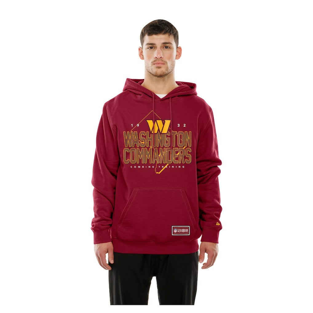 Washington Commanders New Era Combine Authentic Local State Throwback Hoodie - Burgundy online