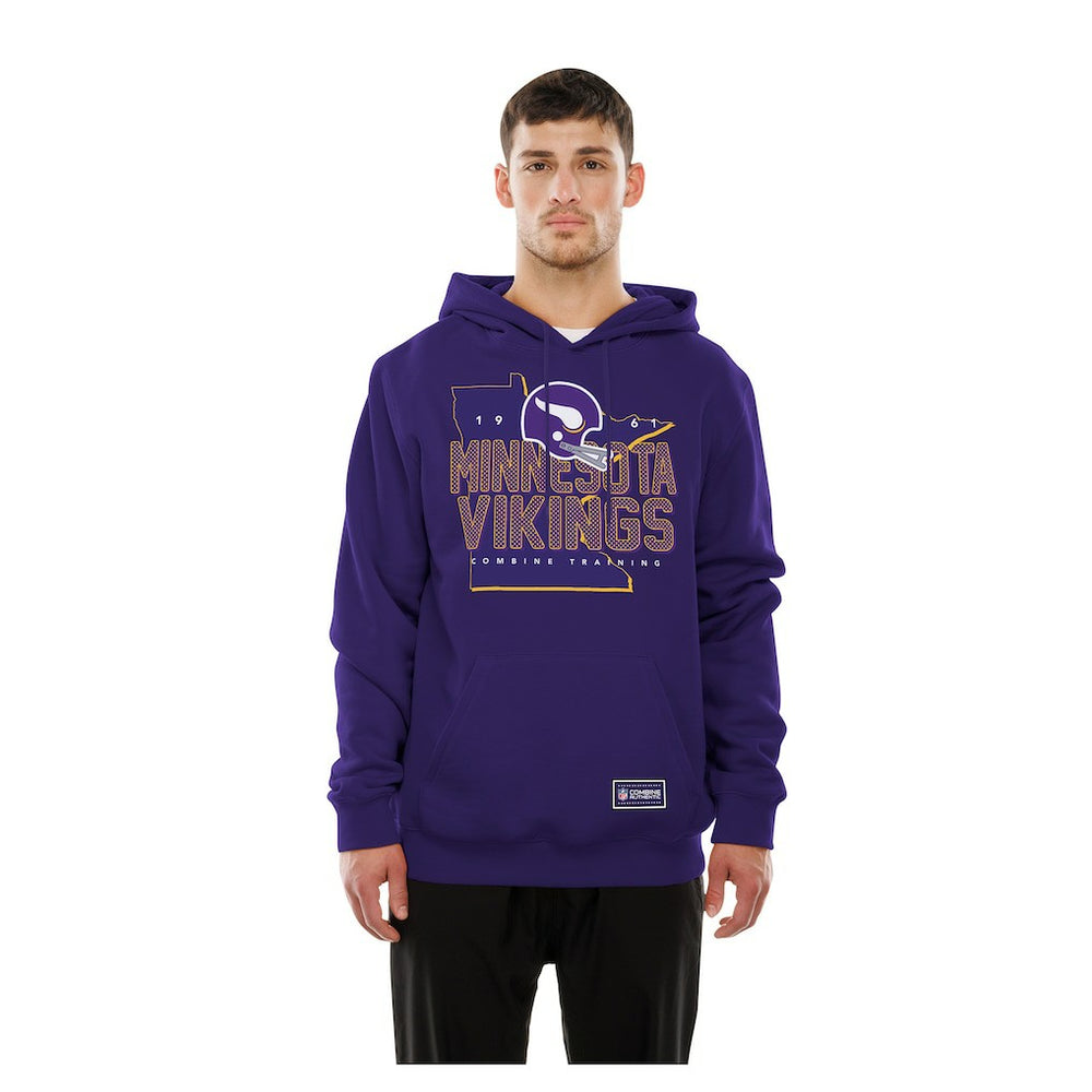 Minnesota Vikings New Era Combine Authentic Local State Throwback Hoodie - Purple for sale