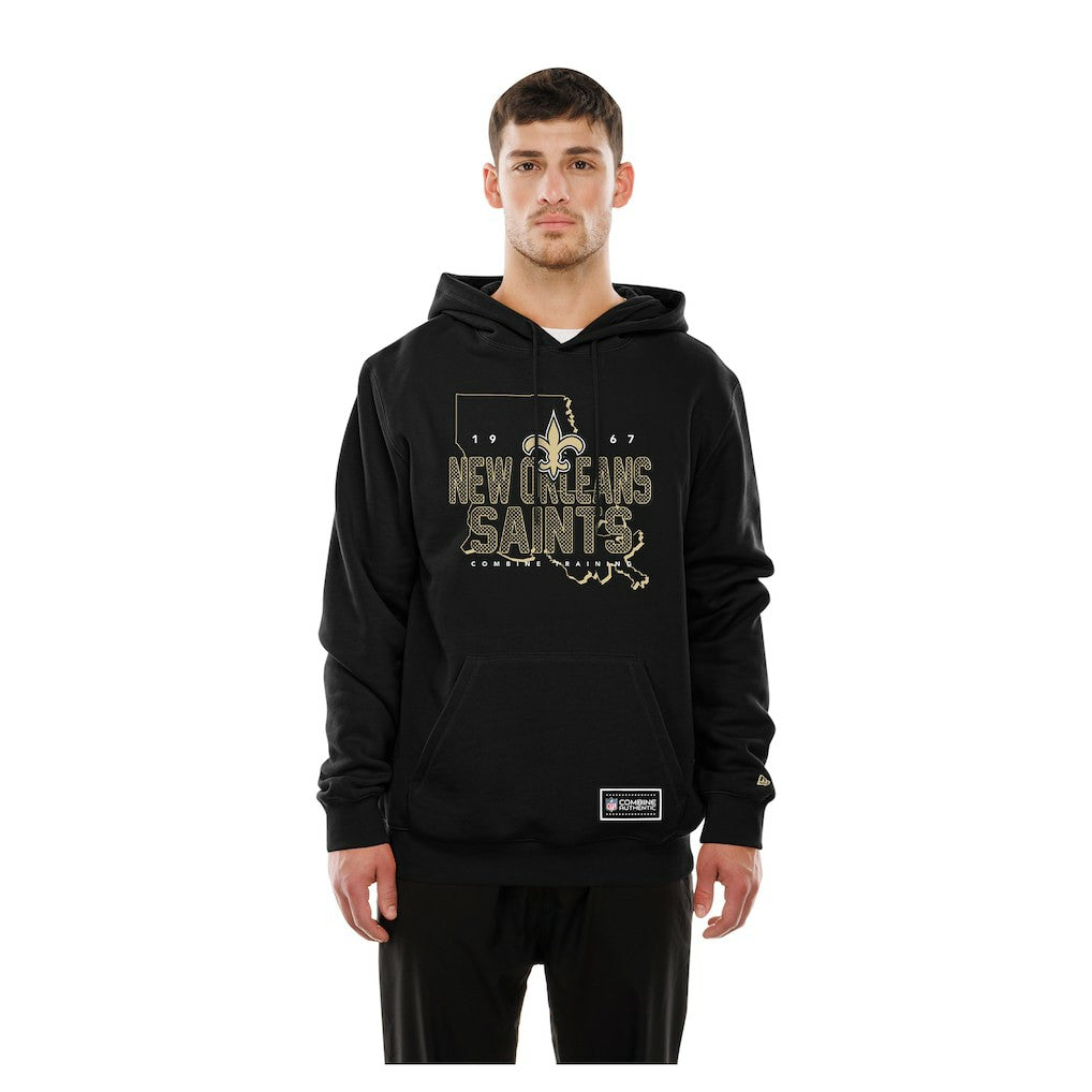 New Orleans Saints New Era Combine Authentic Local State Hoodie - Black on sale