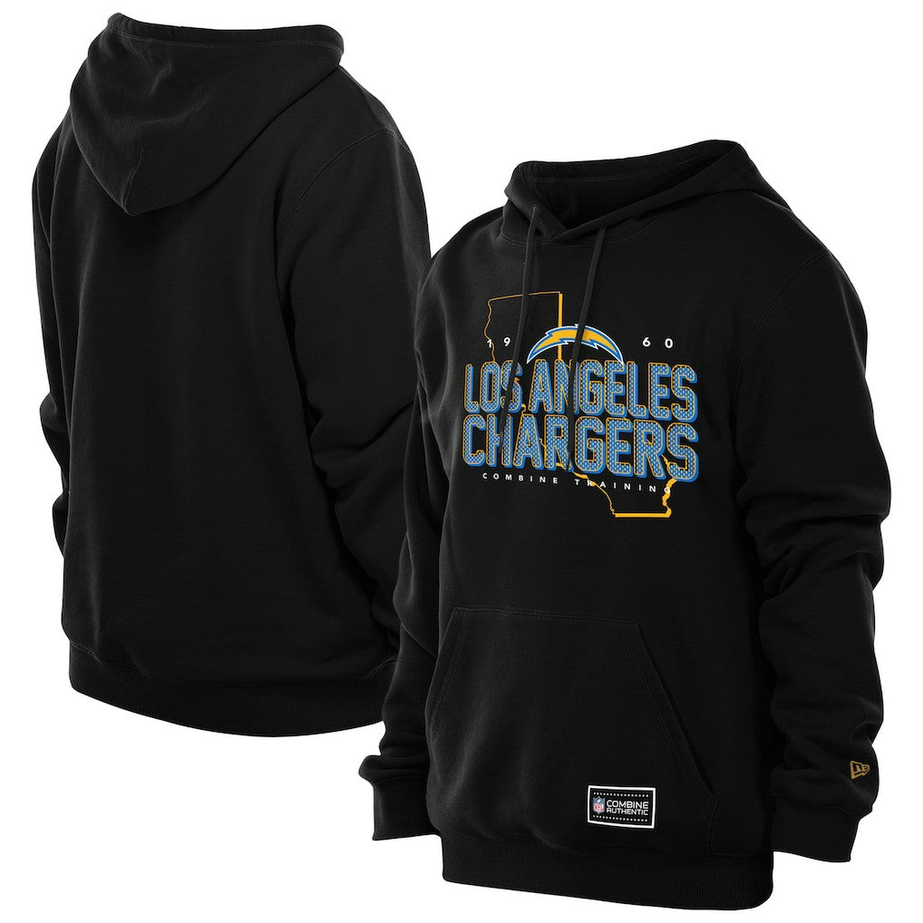 Los Angeles Chargers New Era Combine Authentic Local State Hoodie - Black discount