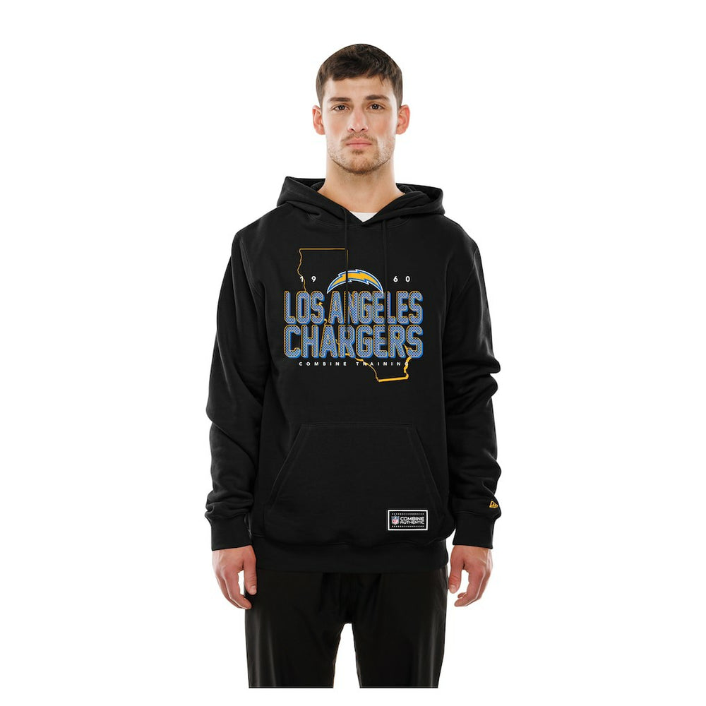 Los Angeles Chargers New Era Combine Authentic Local State Hoodie - Black discount