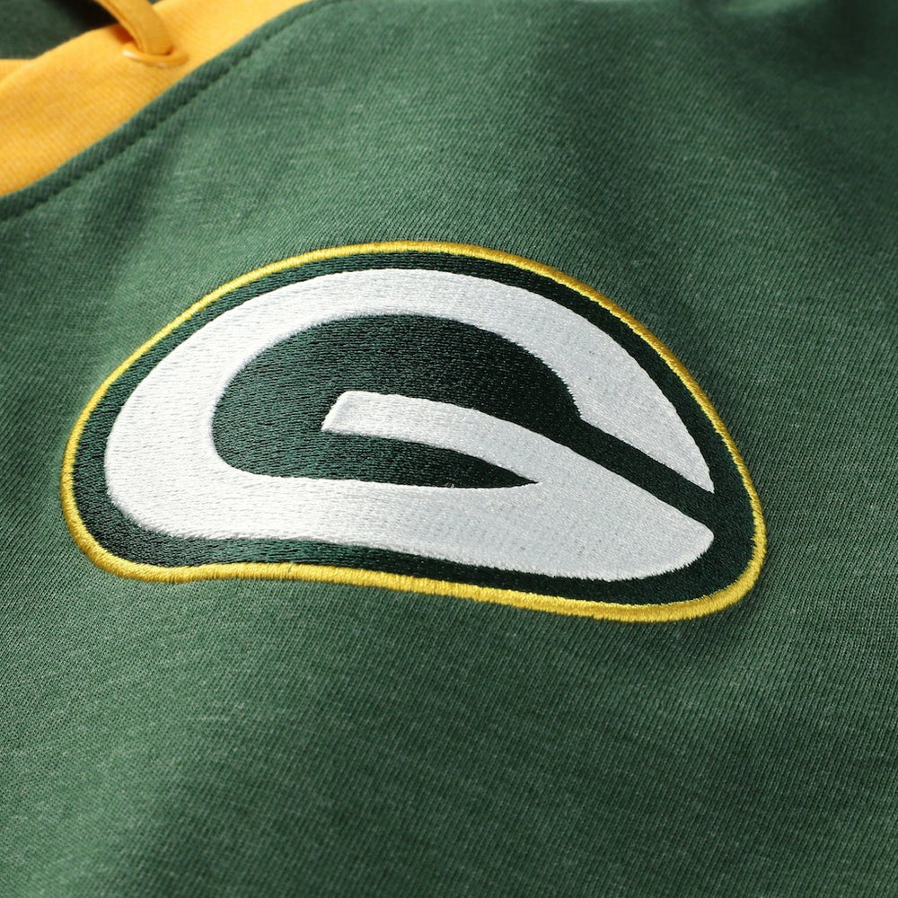 Green Bay Packers New Era Women's Plus Size Throwback Lace-Up Long Sleeve T-Shirt - Green online
