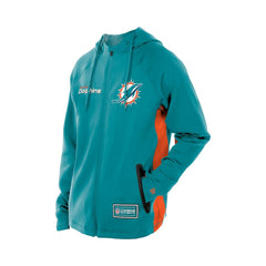 Miami Dolphins New Era Combine Authentic Raglan Scuba Full-Zip Hoodie - Aqua discount
