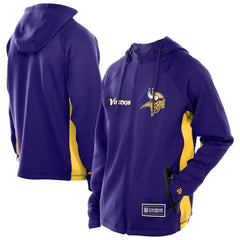 Minnesota Vikings New Era Combine Authentic Raglan Scuba Full-Zip Hoodie - Purple discount