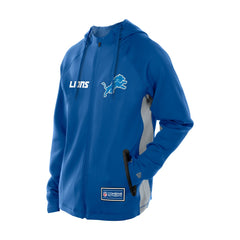 Detroit Lions New Era Combine Authentic Raglan Scuba Full-Zip Hoodie - Blue on sale