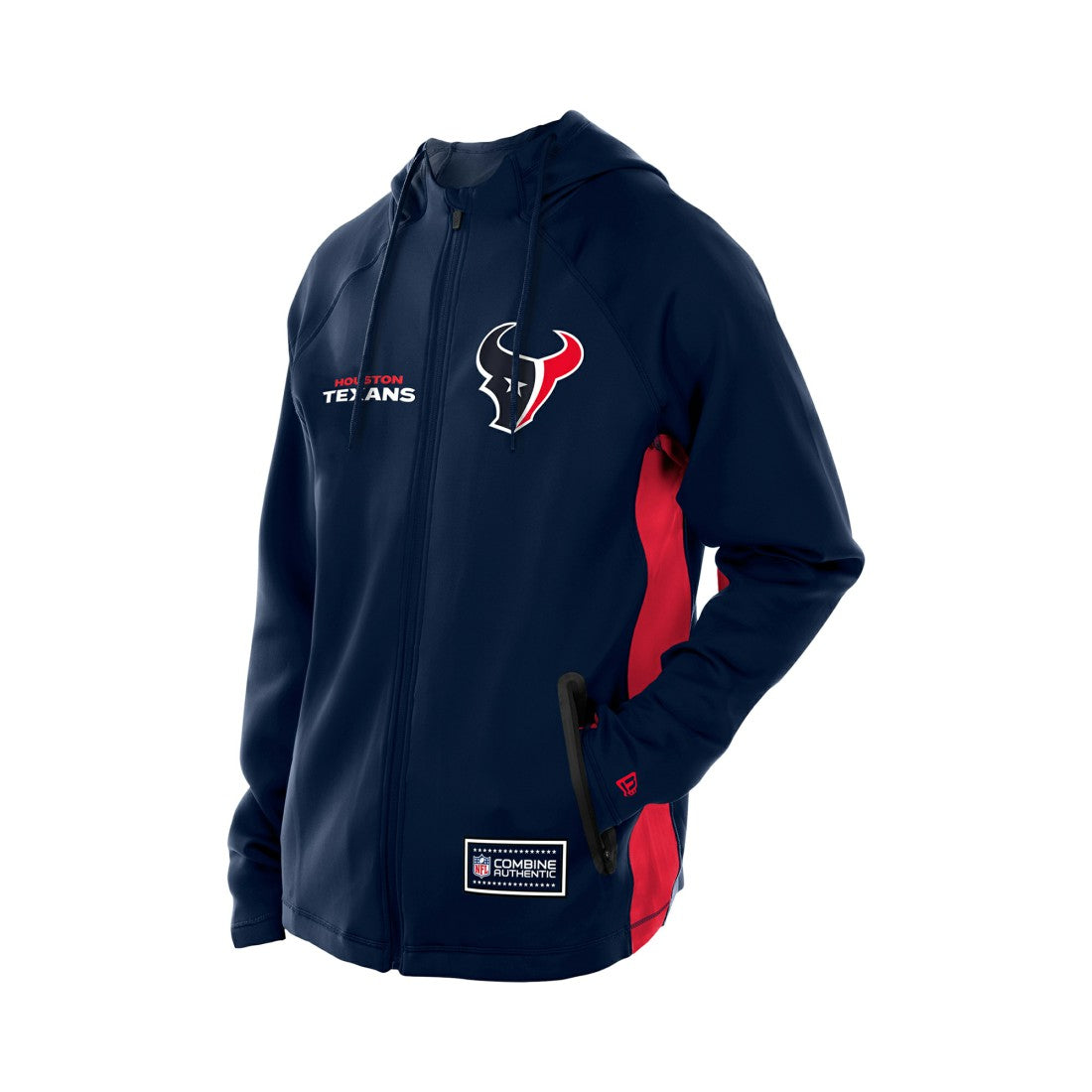 Houston Texans New Era Combine Authentic Raglan Scuba Full-Zip Hoodie - Navy online