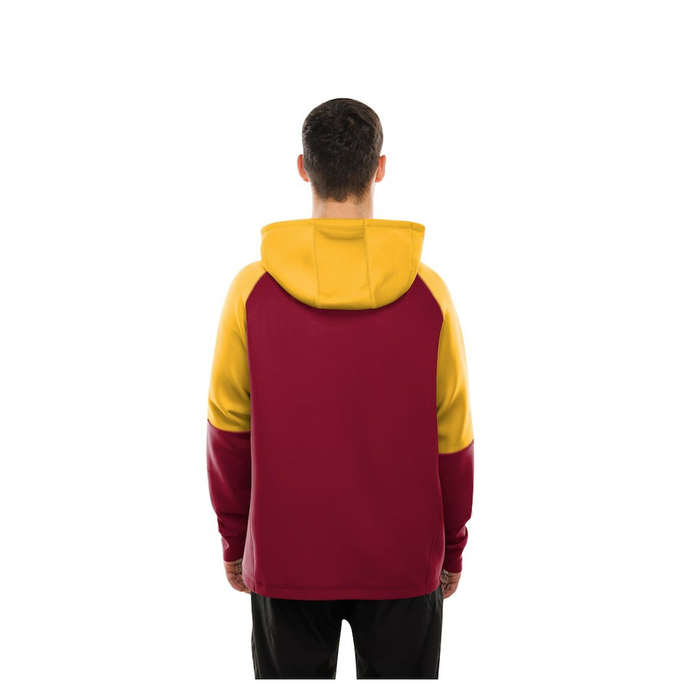 Washington Commanders New Era Combine Authentic Color Block Raglan Pullover Hoodie - Burgundy for sale