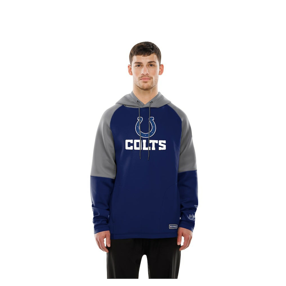 Indianapolis Colts New Era Combine Authentic Color Block Raglan Pullover Hoodie - Royal cheap