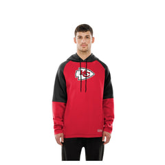 Kansas City Chiefs New Era Combine Authentic Color Block Raglan Pullover Hoodie - Red online