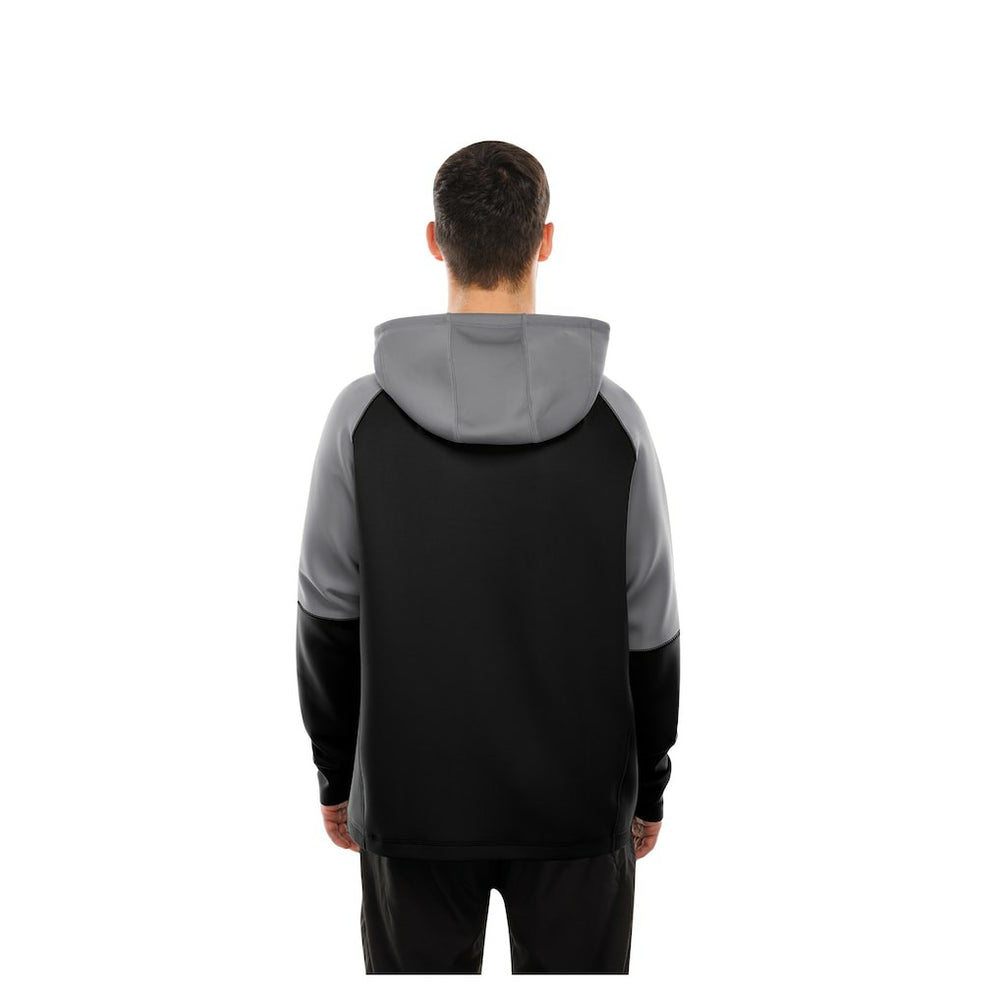 Las Vegas Raiders New Era Combine Authentic Color Block Raglan Pullover Hoodie - Black online